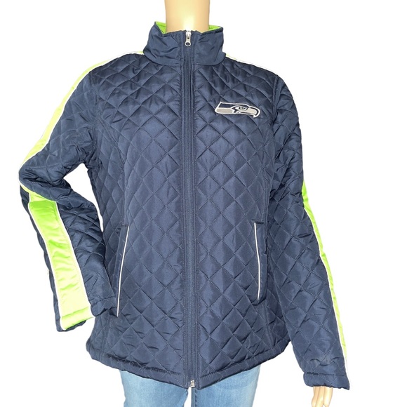 NFL Seattle Seahawks Quilted Womens Jacket Size XL - Picture 1 of 8